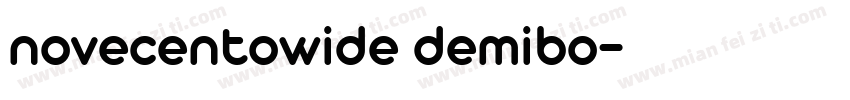 novecentowide demibo字体转换